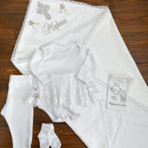 Іменний набір для хрещення дівчинки - Пташки