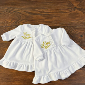 Іменна велюрова сукня